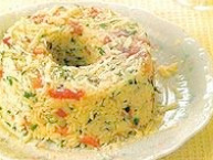Arroz de legumes e parmesão
